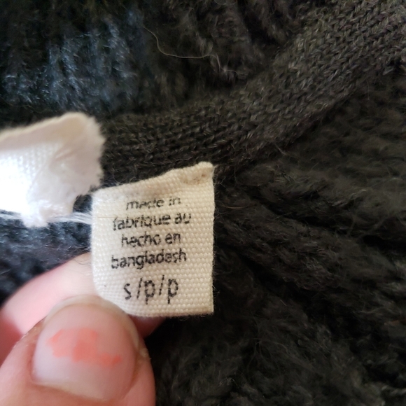 Vntg Rev‎ revelation Gray knit sweater cardigan ties down the sides. Size S - Picture 5 of 9